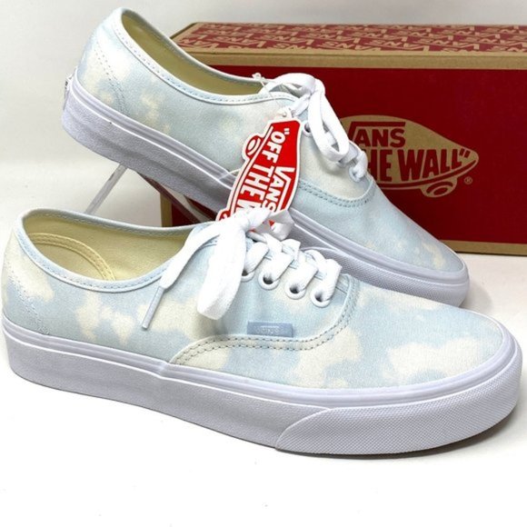 đź’–MEGA SALEđź’–VANS Women VN0A348A3XO Authentic Bleach Wash Ballad Blue Canvas - Picture 1 of 13